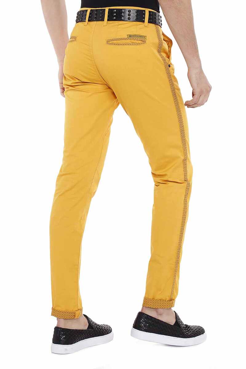 CD511 Striped Pattern Casual Men's Jeans