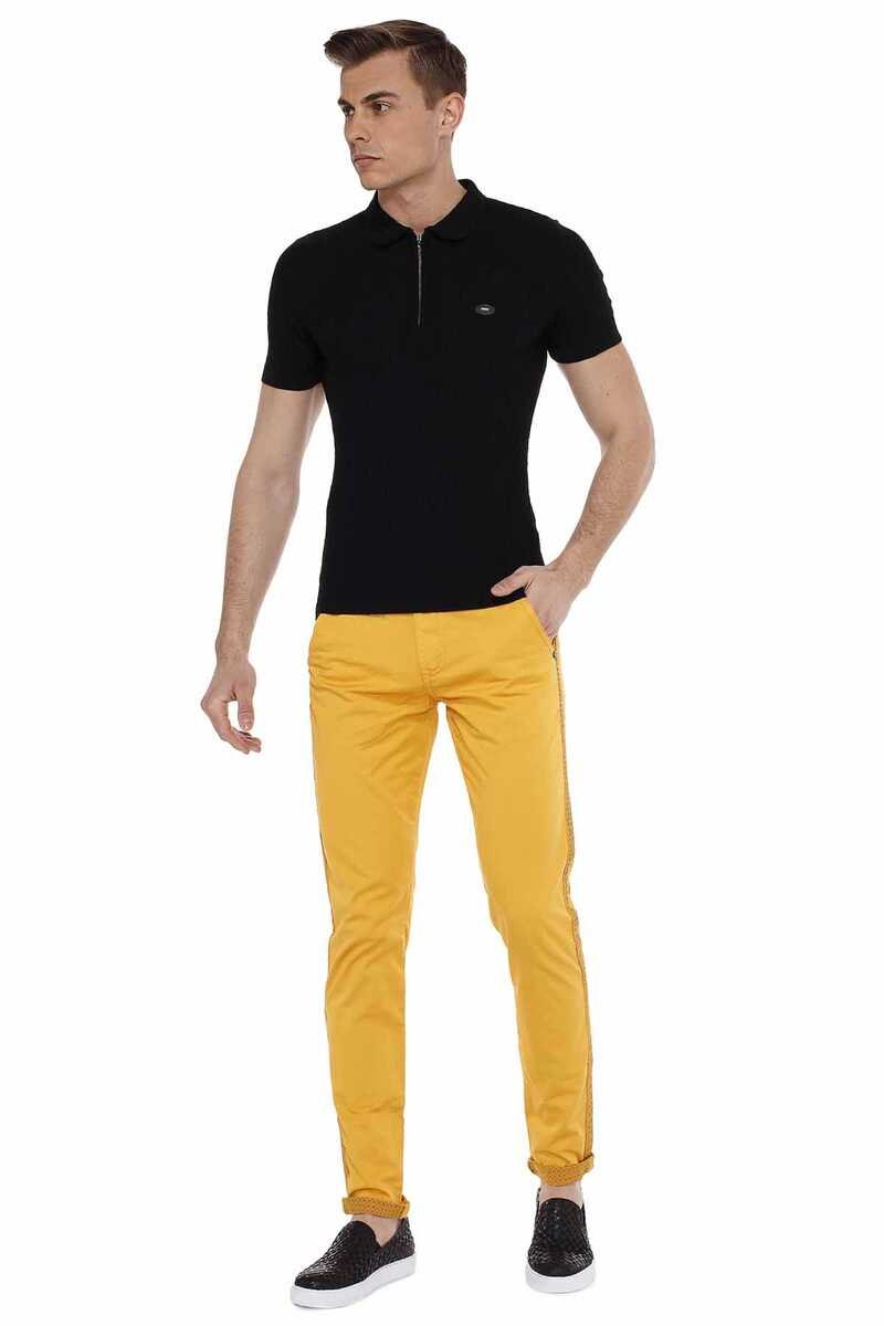 CD511 Striped Pattern Casual Men's Jeans
