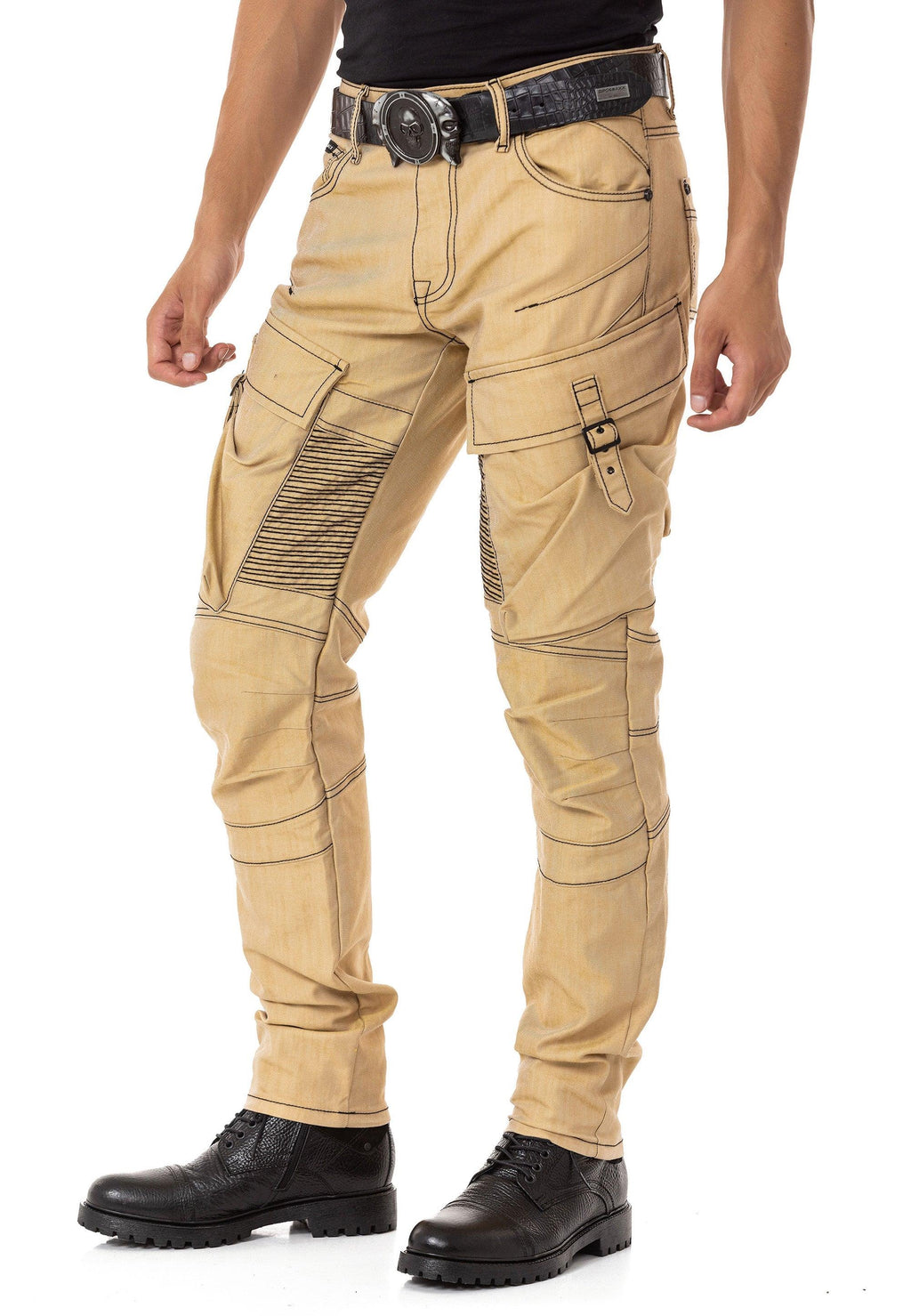 CD523 Cargo Pocket Baggy Hip Hop Men's Jeans