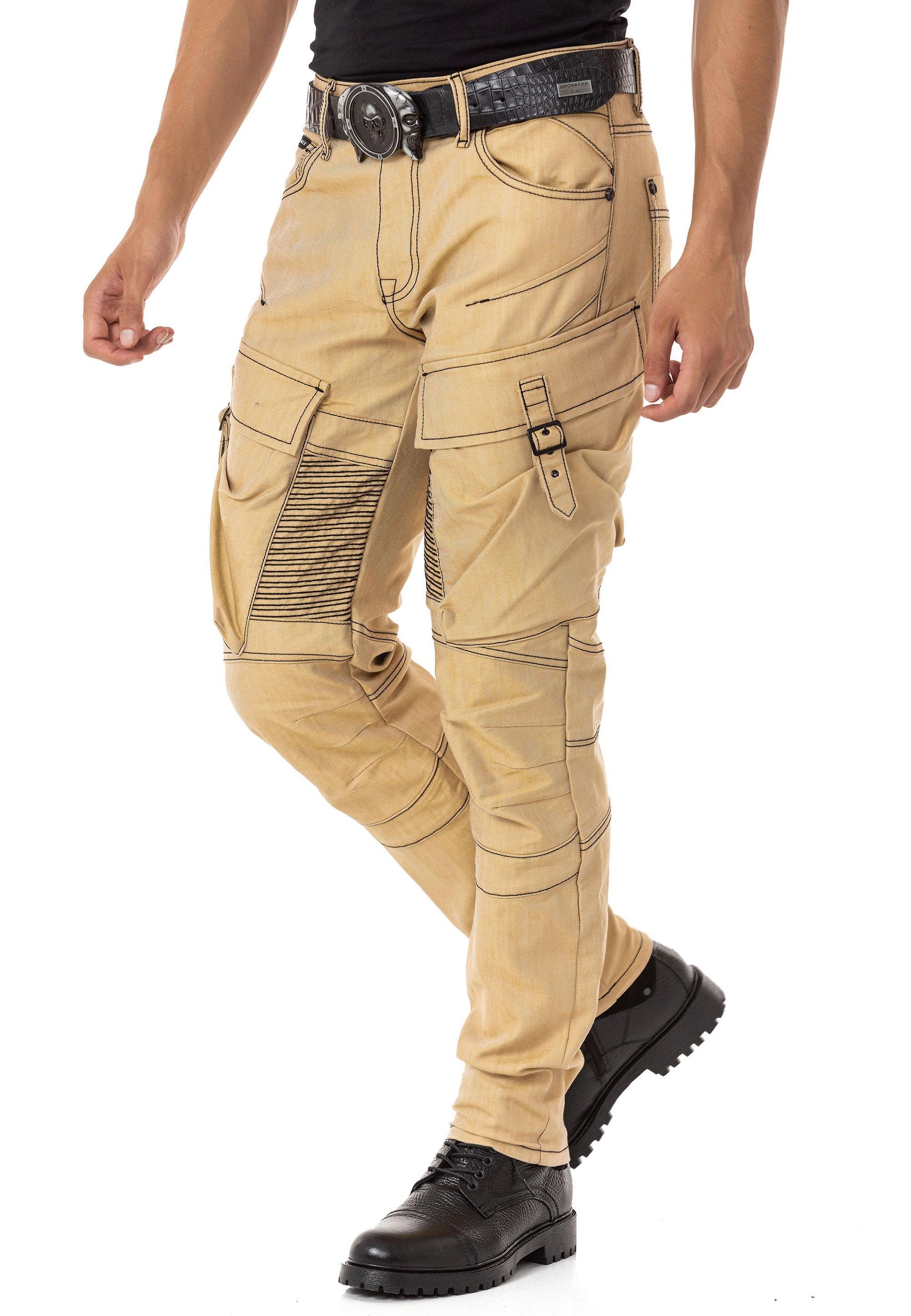 CD523 Cargo Pocket Baggy Hip Hop Men's Jeans