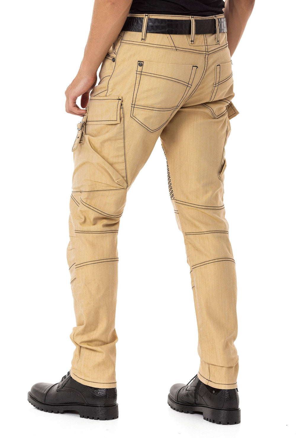 CD523 Cargo Pocket Baggy Hip Hop Men's Jeans