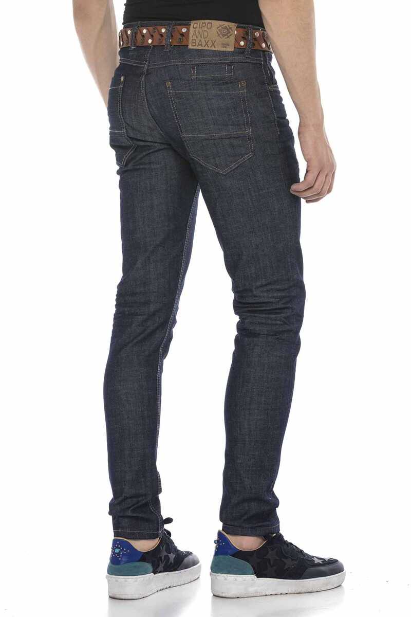 CD538 Small Pocket Detail Relaxed Fit Jeans