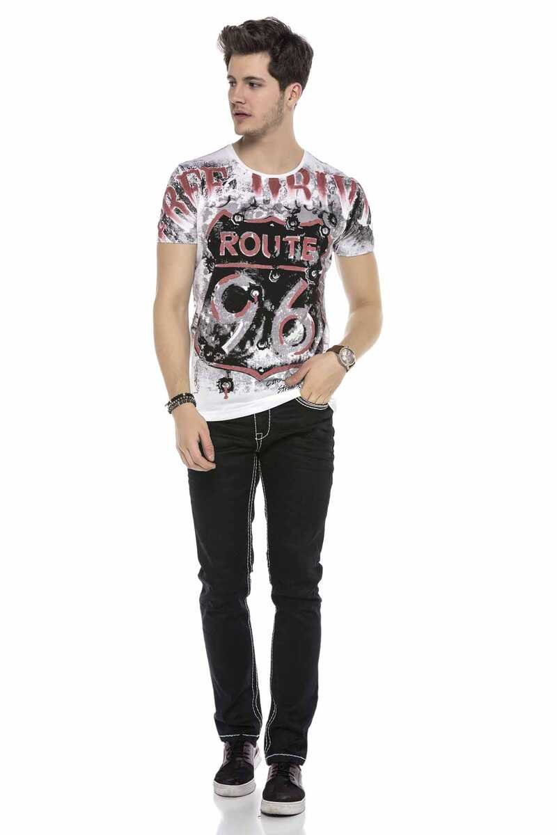 CD553 Embroidered Pocket Detail Jeans