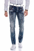 CD563 Paneled Stitch Regular Fit Jeans
