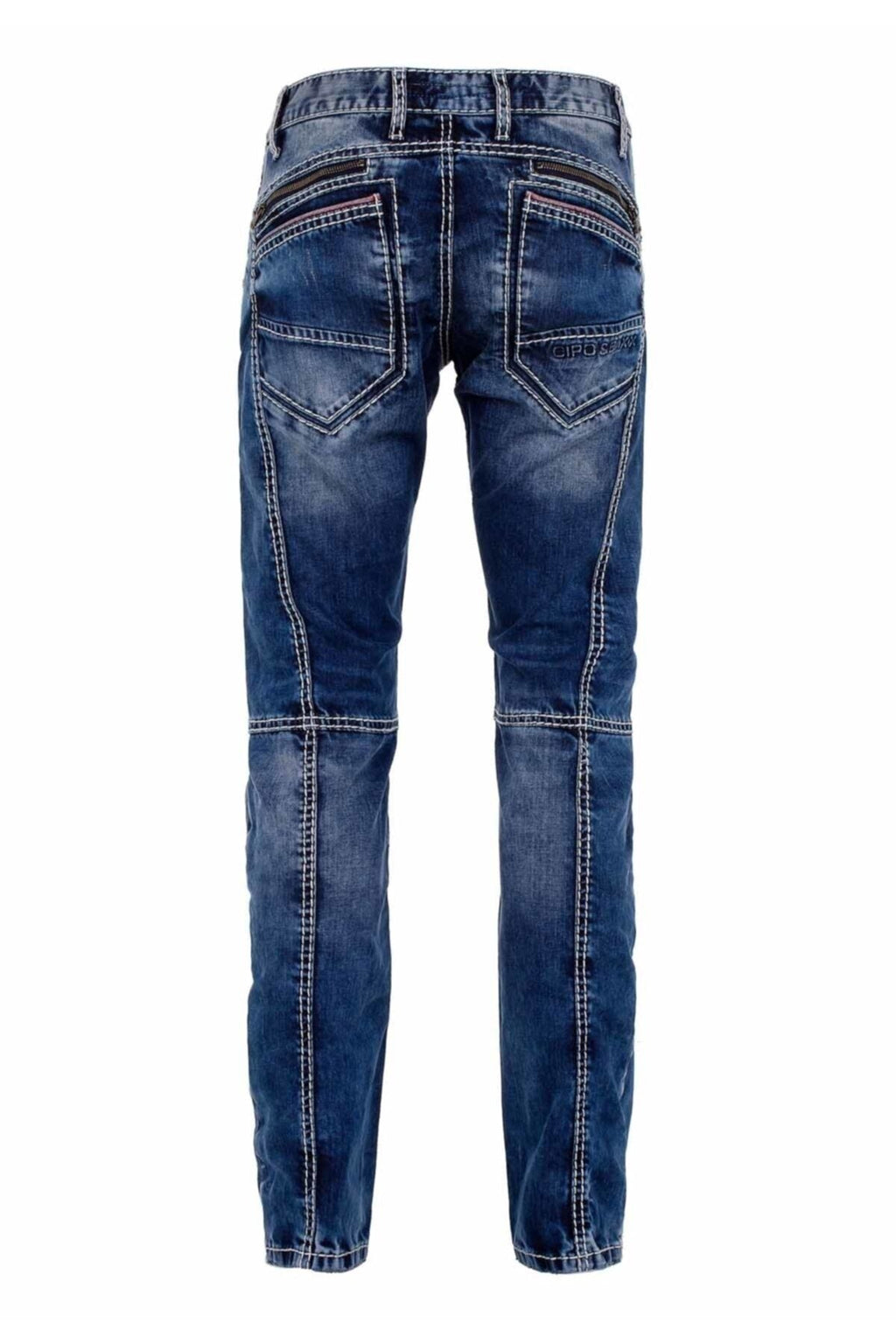 CD563 Paneled Stitch Regular Fit Jeans