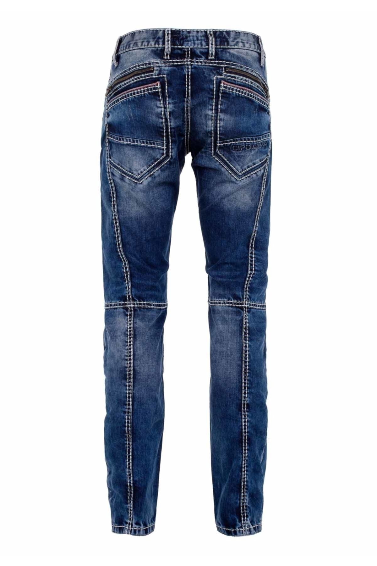 CD563 Paneled Stitch Regular Fit Jeans