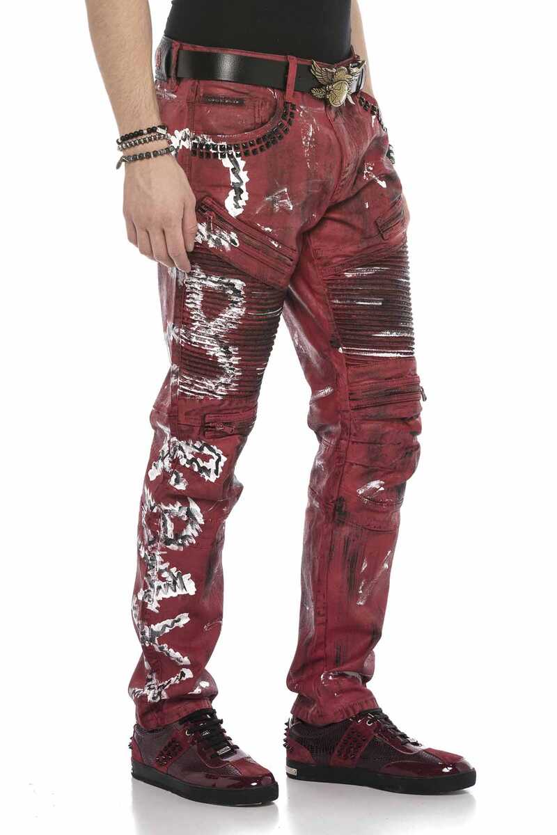 CD608 Hand-Painted Men's Jeans