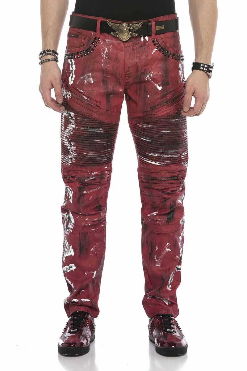 CD608 Hand-Painted Men's Jeans