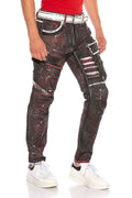 CD636 Hand-Painted Men's Cargo Pants