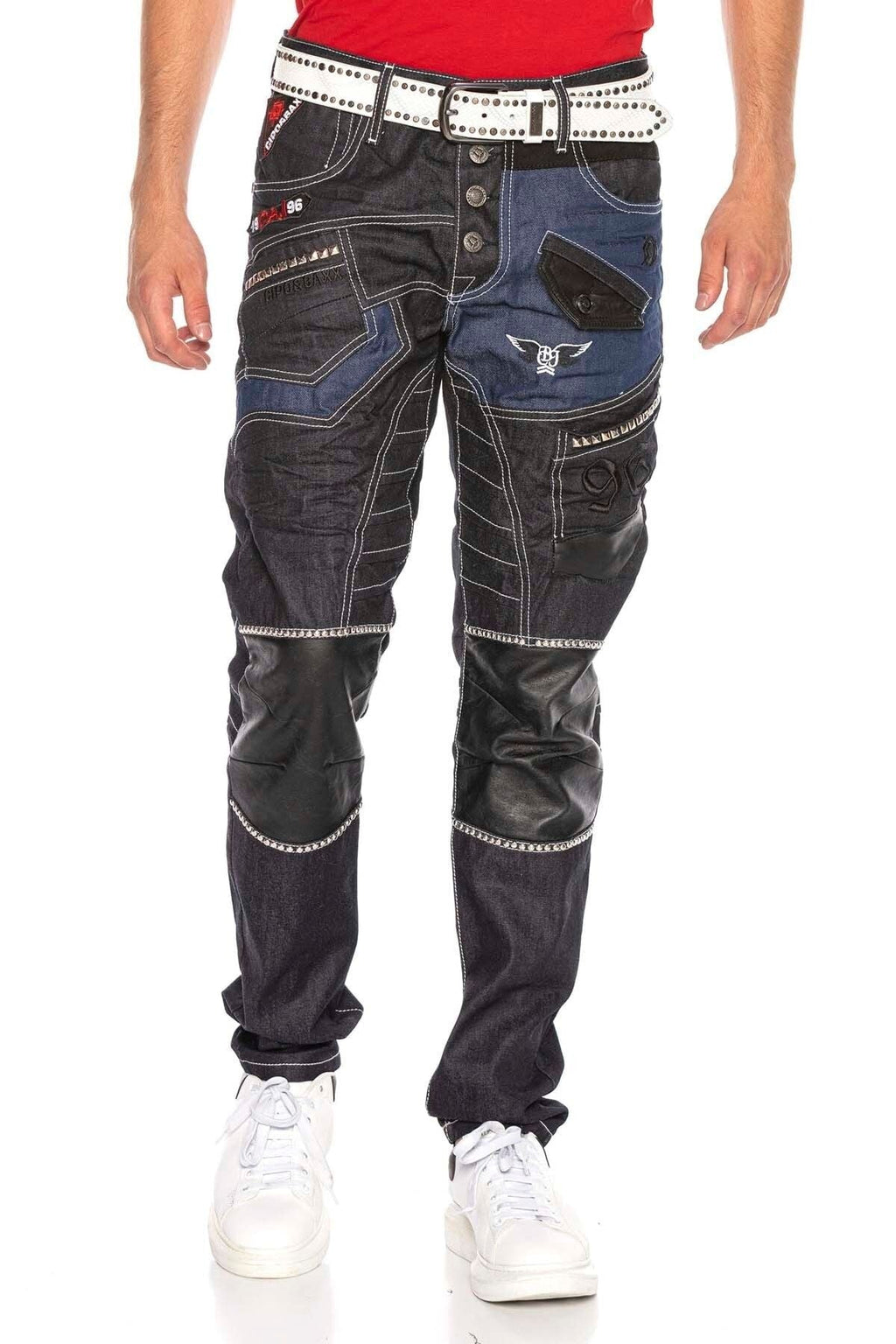 CD639 Low-Rise Baggy Rapper Men's Jeans