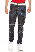 CD639 Low-Rise Baggy Rapper Men's Jeans
