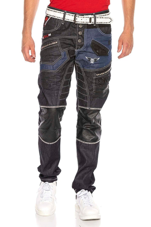 CD639 Low-Rise Baggy Rapper Men's Jeans