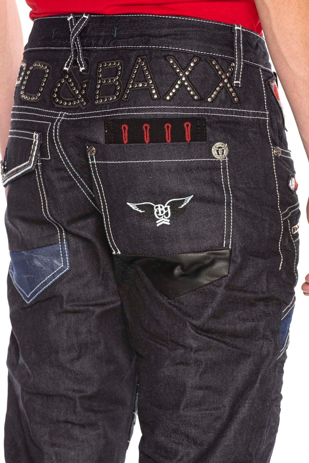 CD639 Low-Rise Baggy Rapper Men's Jeans