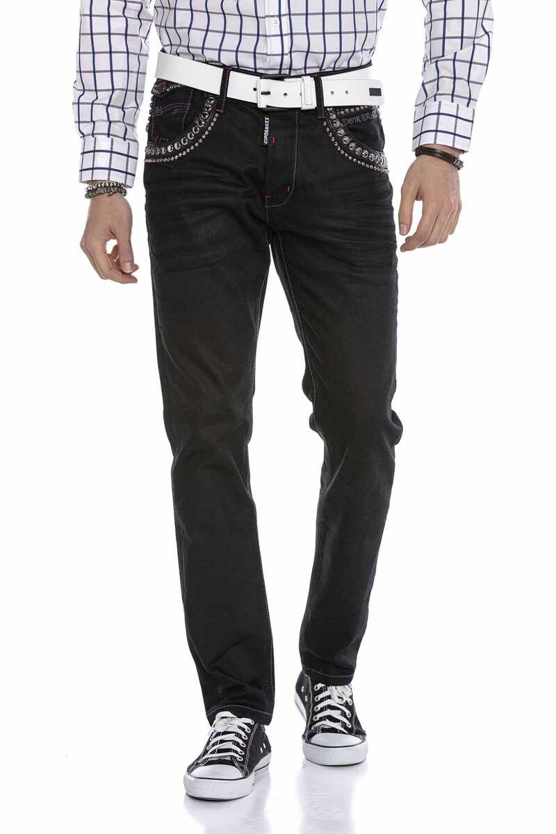 CD663 Embroidered Men's Jeans