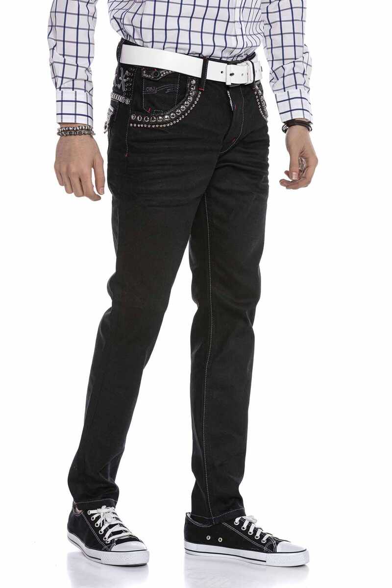 CD663 Embroidered Men's Jeans
