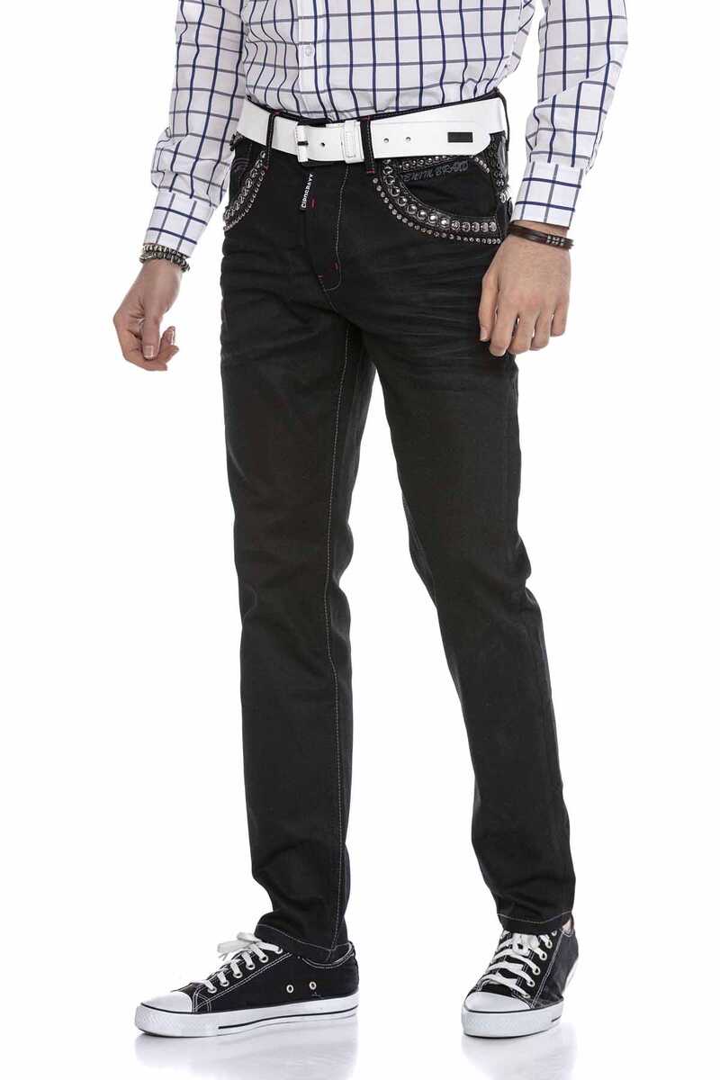 CD663 Embroidered Men's Jeans