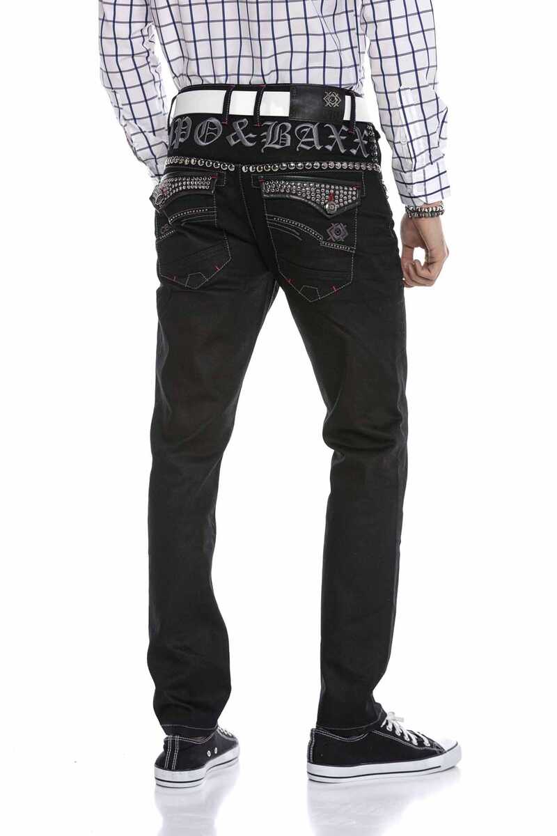 CD663 Embroidered Men's Jeans