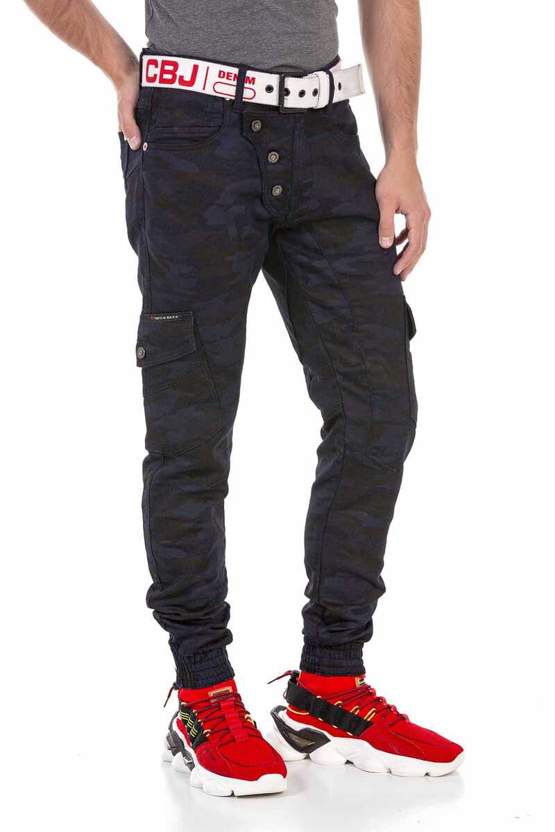 CD690 Camo Elastic Cuff Men's Cargo Pants
