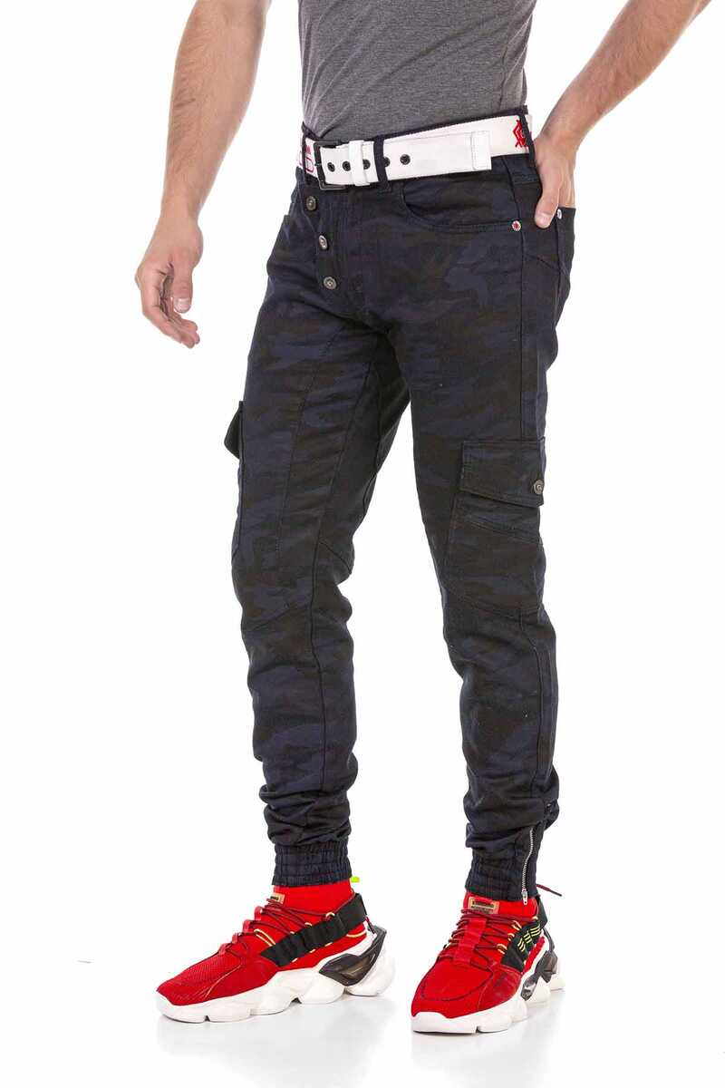 CD690 Camo Elastic Cuff Men's Cargo Pants