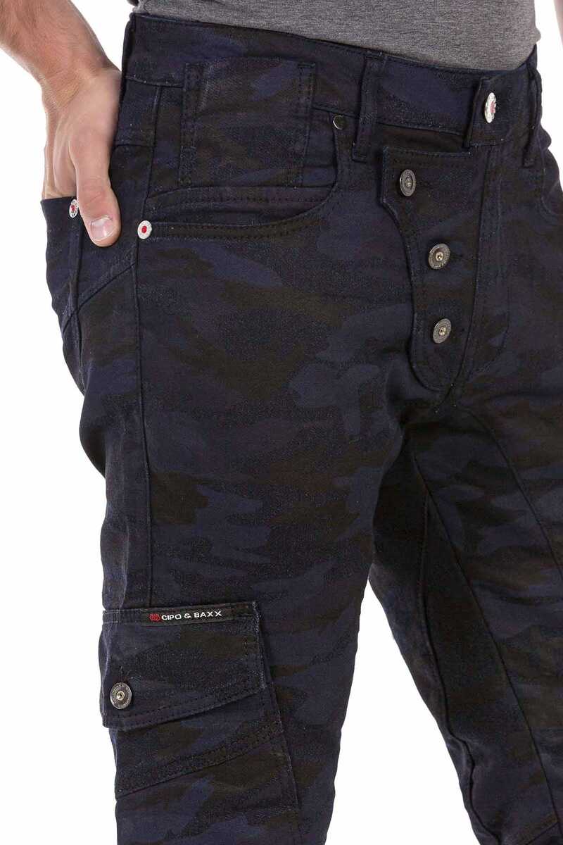 CD690 Camo Elastic Cuff Men's Cargo Pants