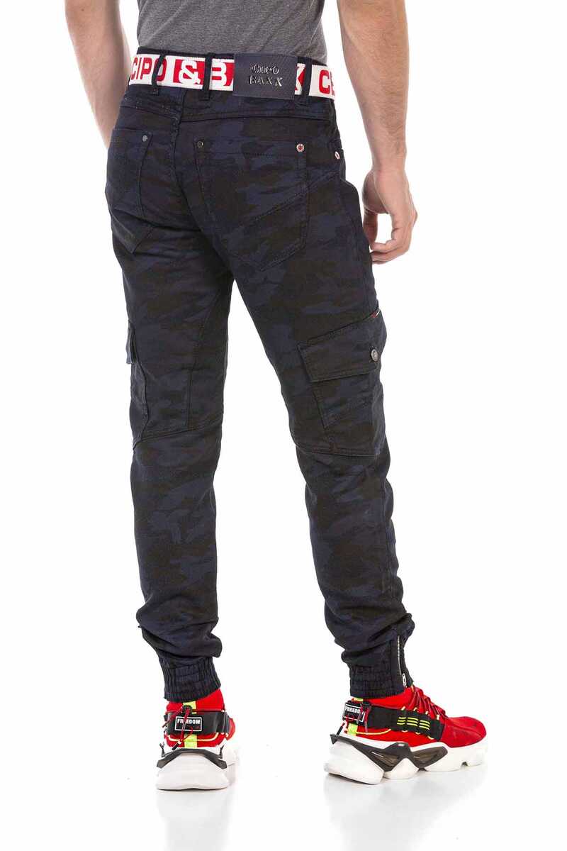CD690 Camo Elastic Cuff Men's Cargo Pants