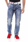 CD723 Pocket Detail Regular Fit Men's Jeans