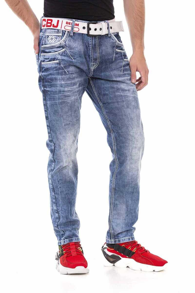 CD723 Pocket Detail Regular Fit Men's Jeans