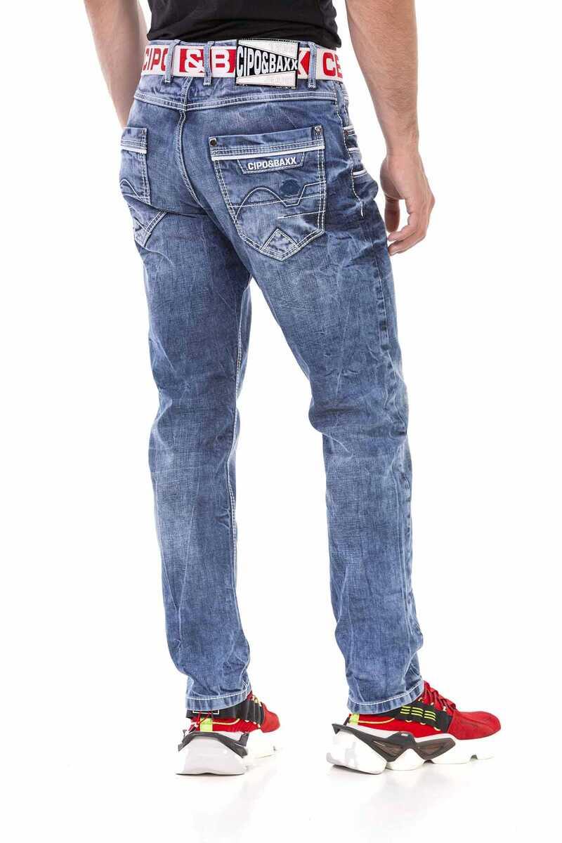 CD723 Pocket Detail Regular Fit Men's Jeans