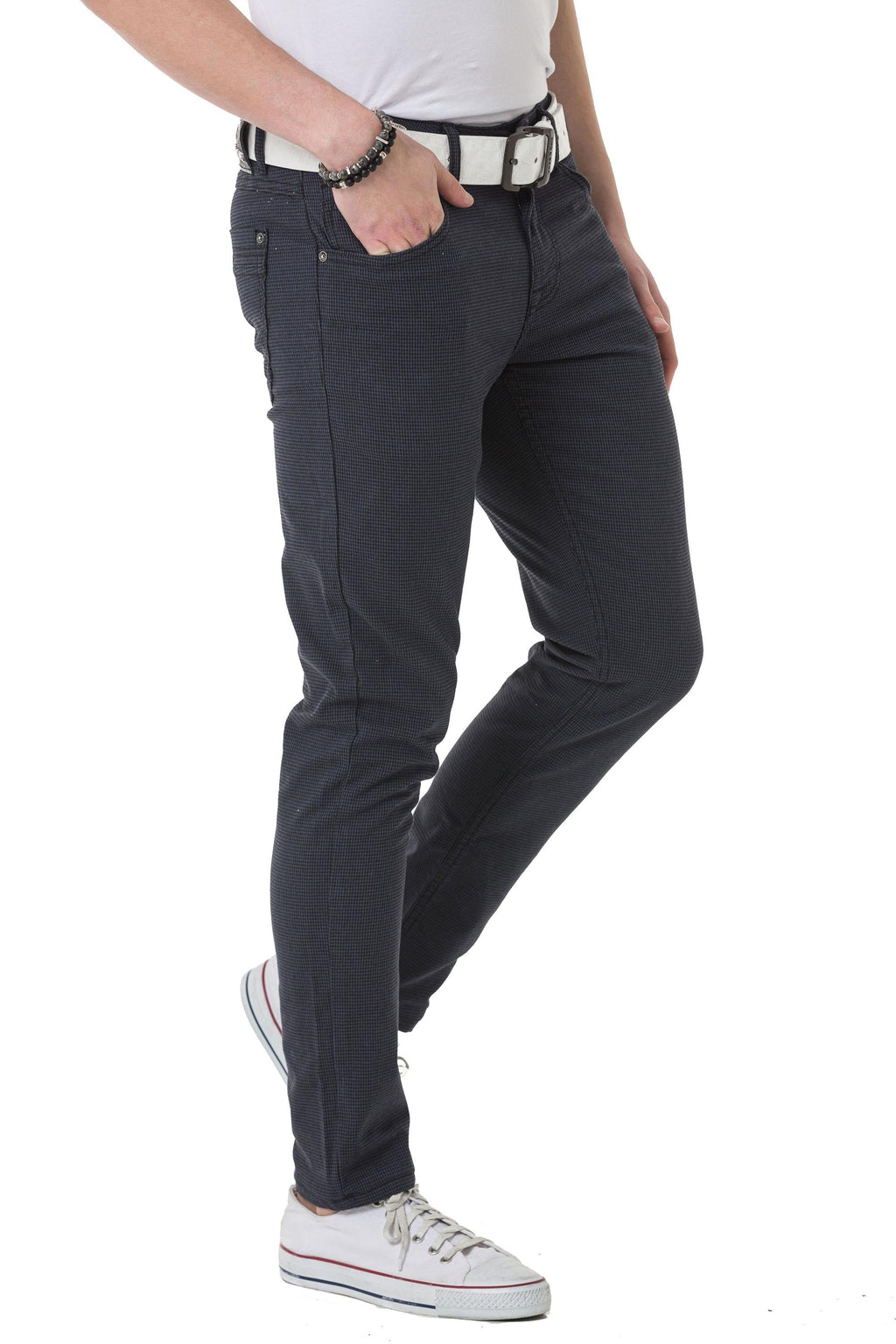 CD724 Slim Fit Basic Men's Linen Pants
