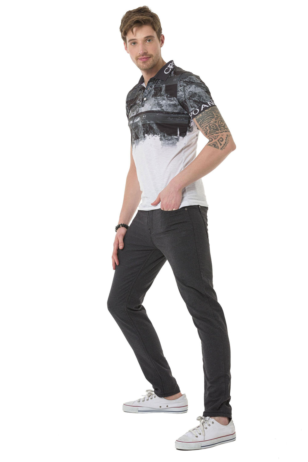 CD724 Slim Fit Basic Men's Linen Pants