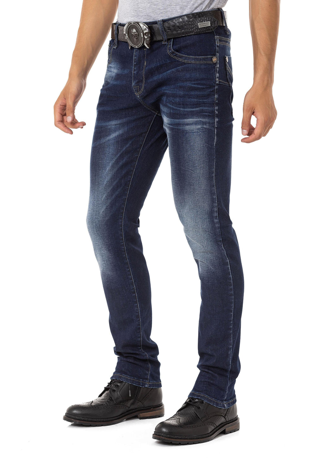 CD811 Velvet-Look Ribbed Men's Pants
