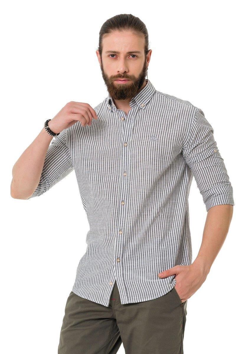 CH194 Striped Linen Shirt