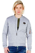 CJ151 Varsity Collar Zip Cropped Men's Jacket