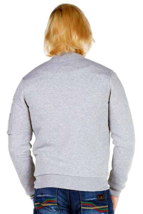 CJ151 Varsity Collar Zip Cropped Men's Jacket