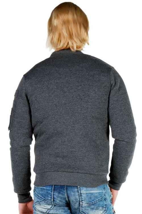 CJ151 Varsity Collar Zip Cropped Men's Jacket