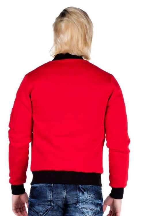 CJ151 Varsity Collar Zip Cropped Men's Jacket