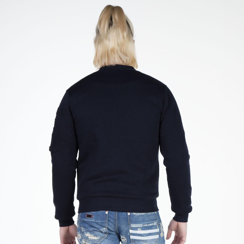 CJ151 Varsity Collar Zip Cropped Men's Jacket