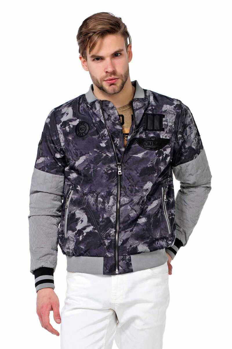 CJ210 Patterned Zip Lightweight Summer Men's Jacket