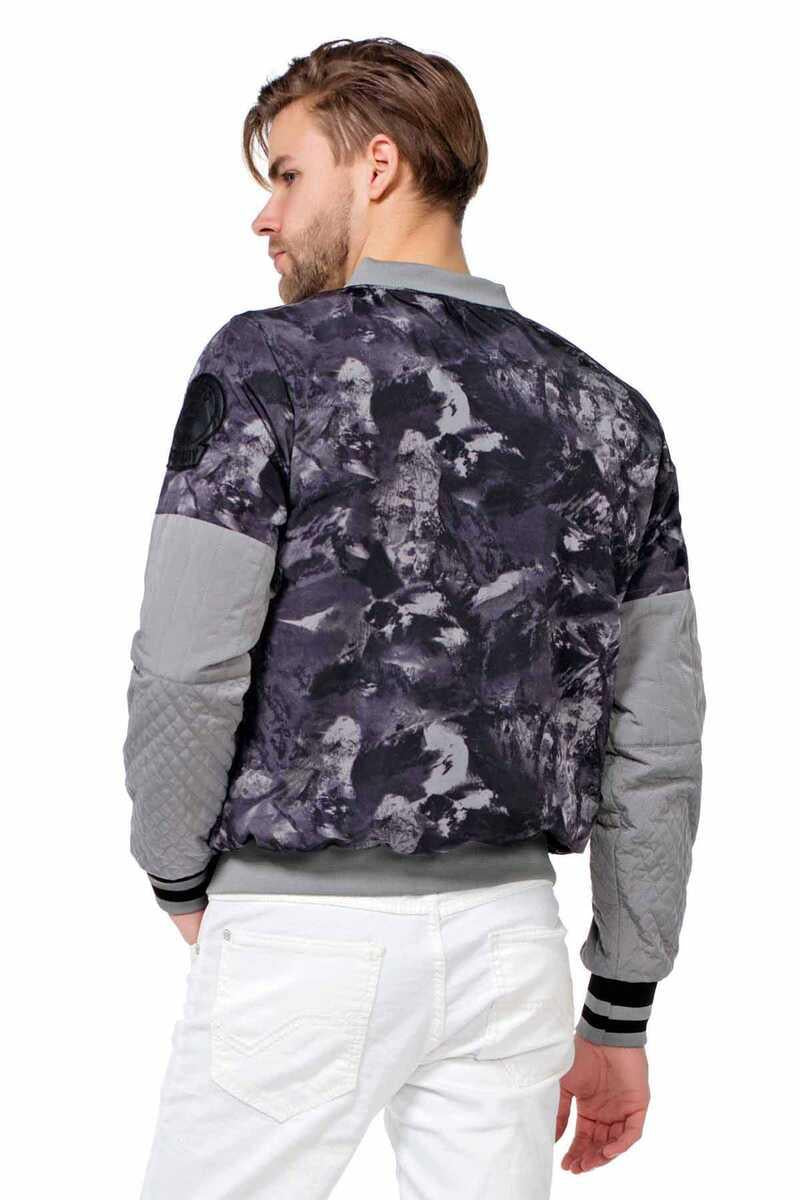 CJ210 Patterned Zip Lightweight Summer Men's Jacket