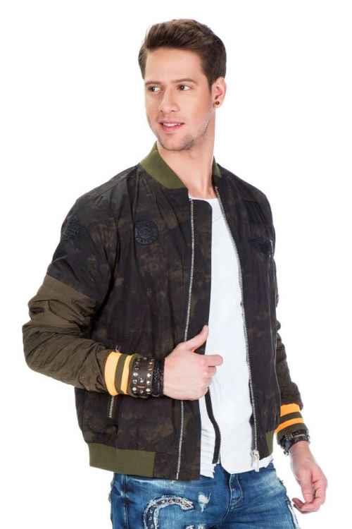 CJ210 Patterned Zip Lightweight Summer Men's Jacket