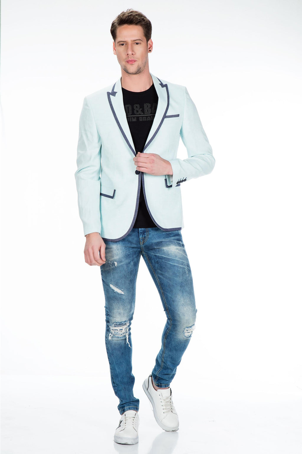 CJ222 Summer Lightweight Men's Relaxed Blazer
