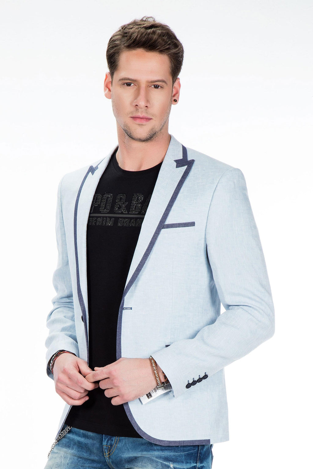 CJ222 Summer Lightweight Men's Relaxed Blazer
