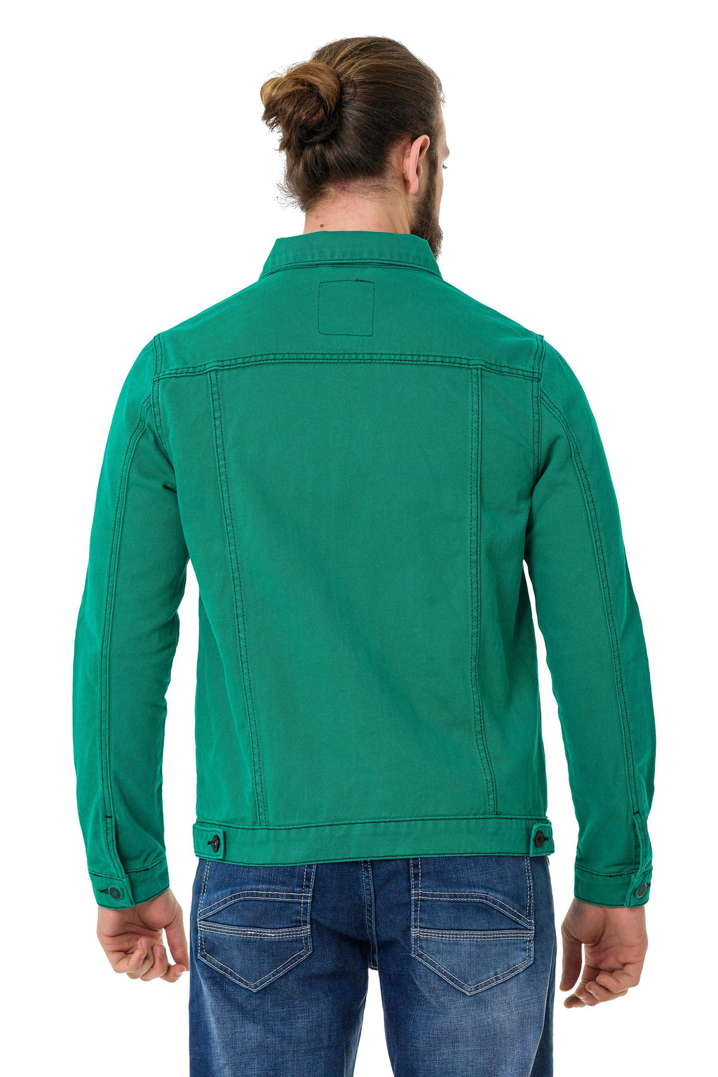 CJ289 Matte Pastel-Tone Men's Denim Jacket