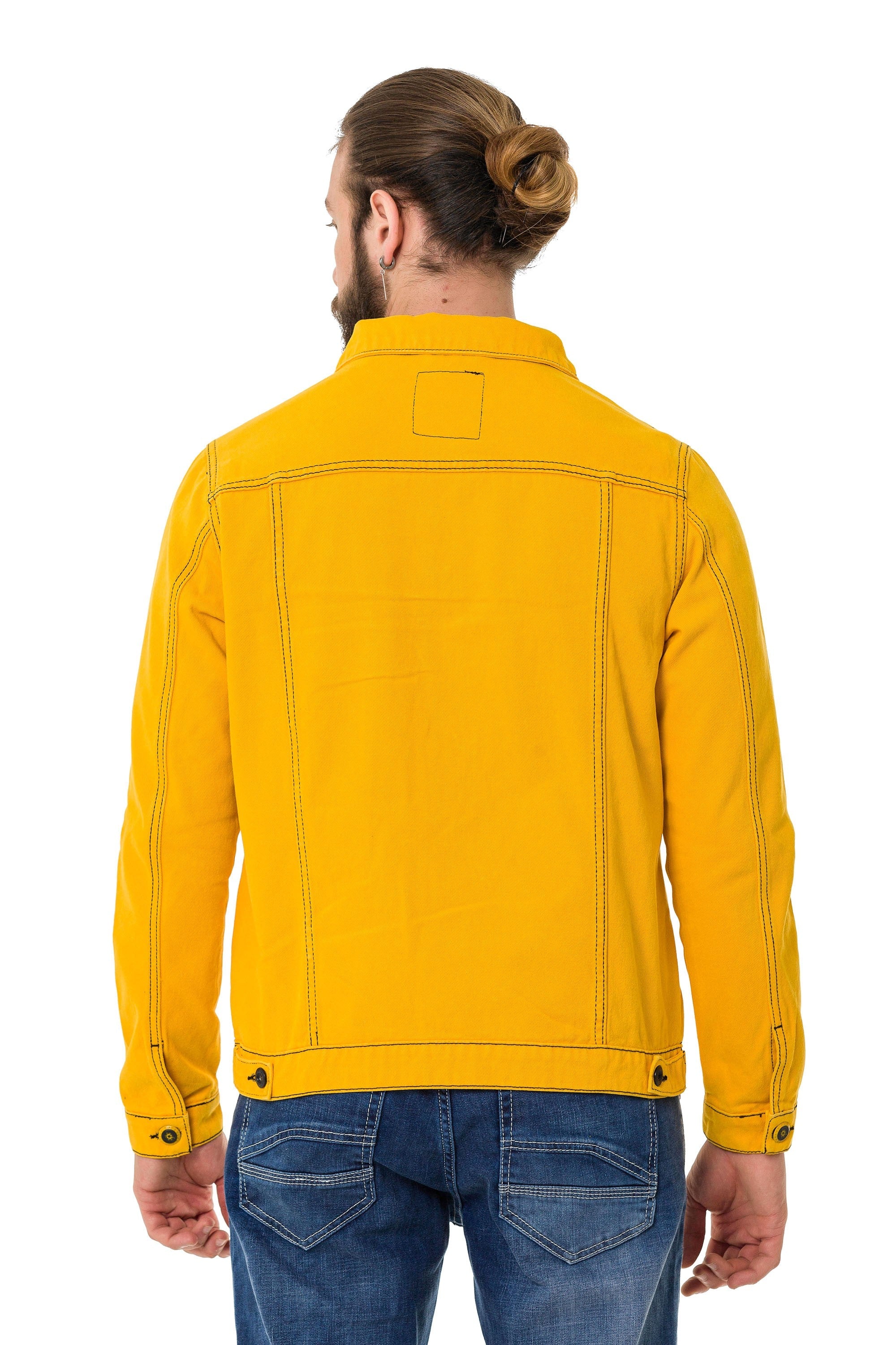 CJ289 Matte Pastel-Tone Men's Denim Jacket