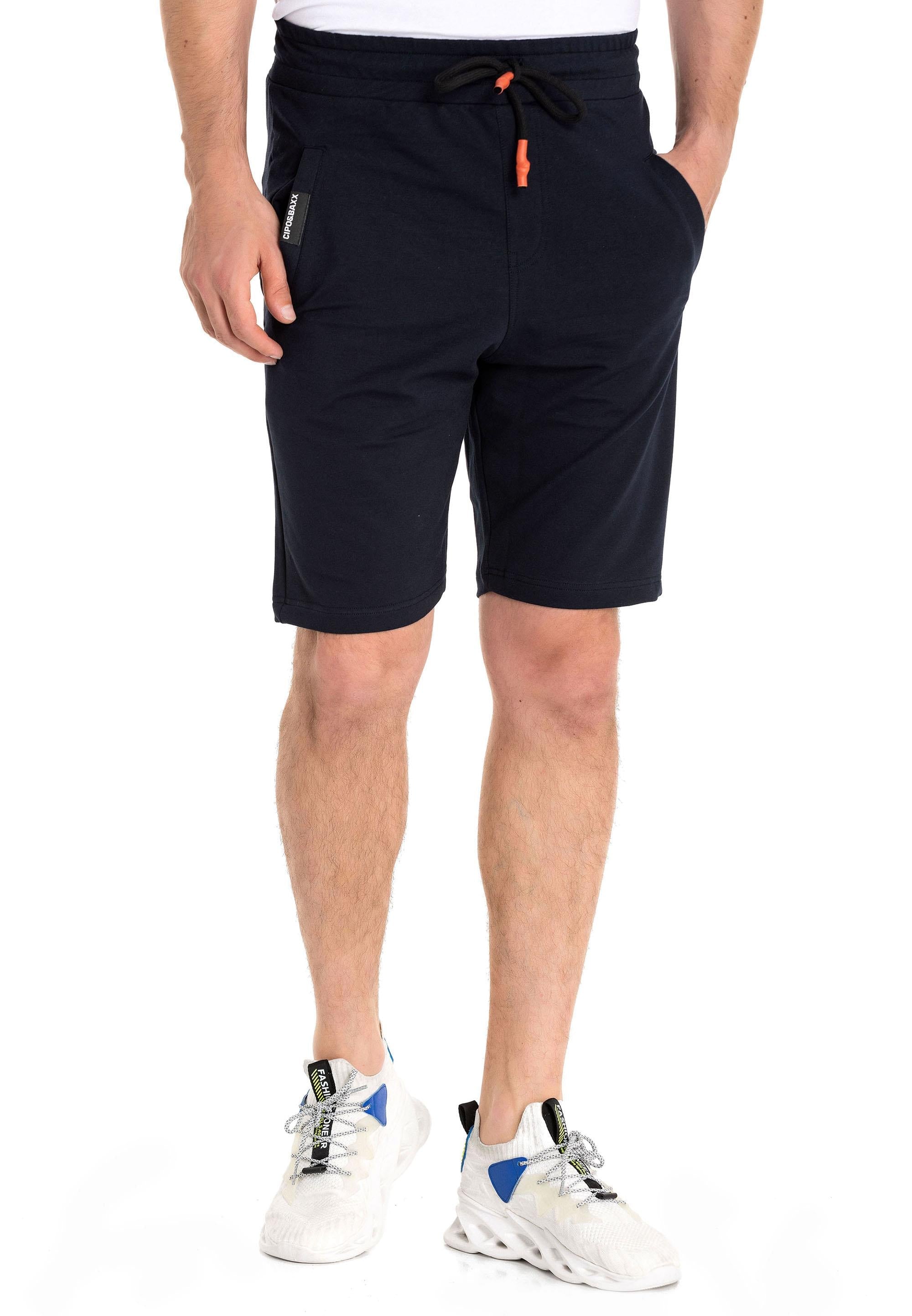 CK271 Basic Men's Shorts with Back Pocket Detail