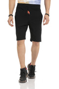 CK271 Basic Men's Shorts with Back Pocket Detail
