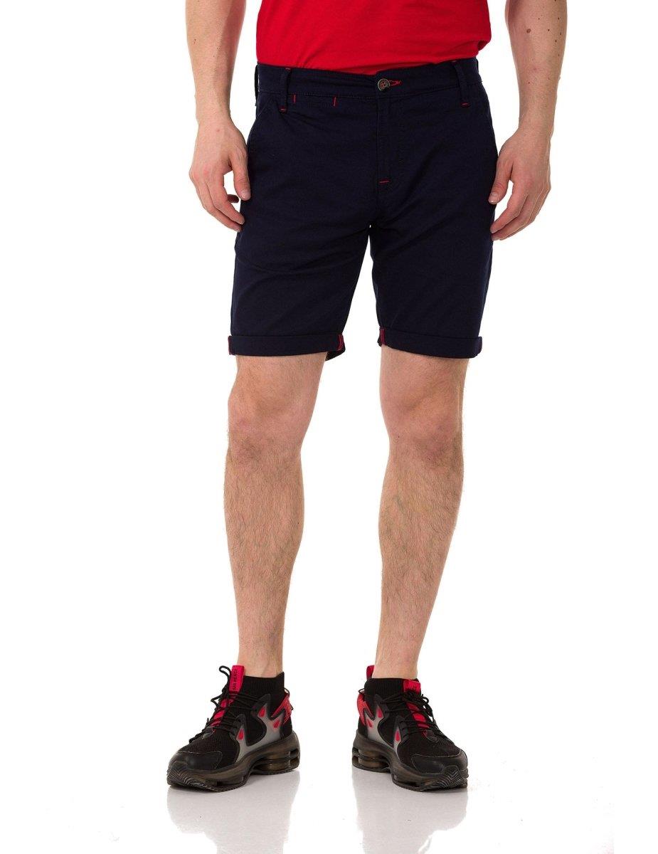CK272 Men's Basic Linen Capri Shorts Relaxed Fit Summer Bermuda