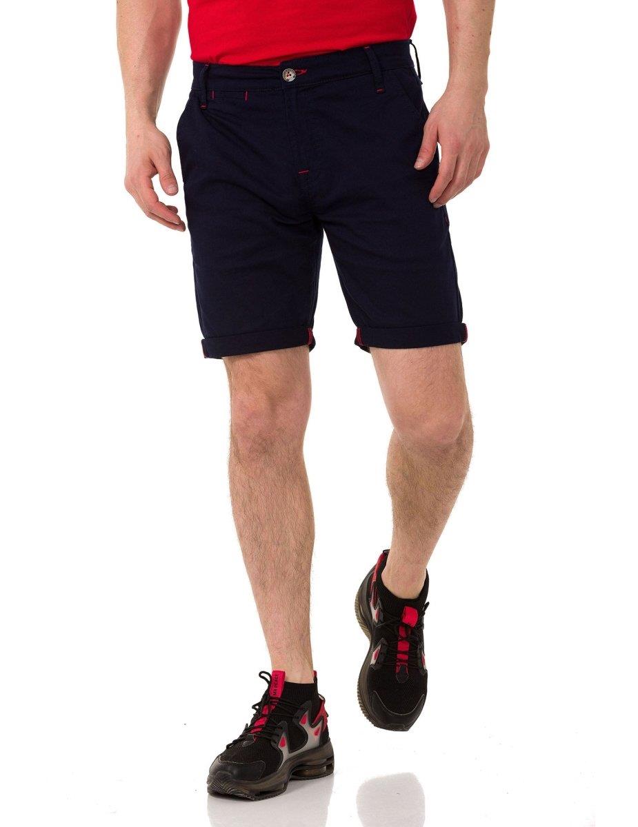 CK272 Men's Basic Linen Capri Shorts Relaxed Fit Summer Bermuda