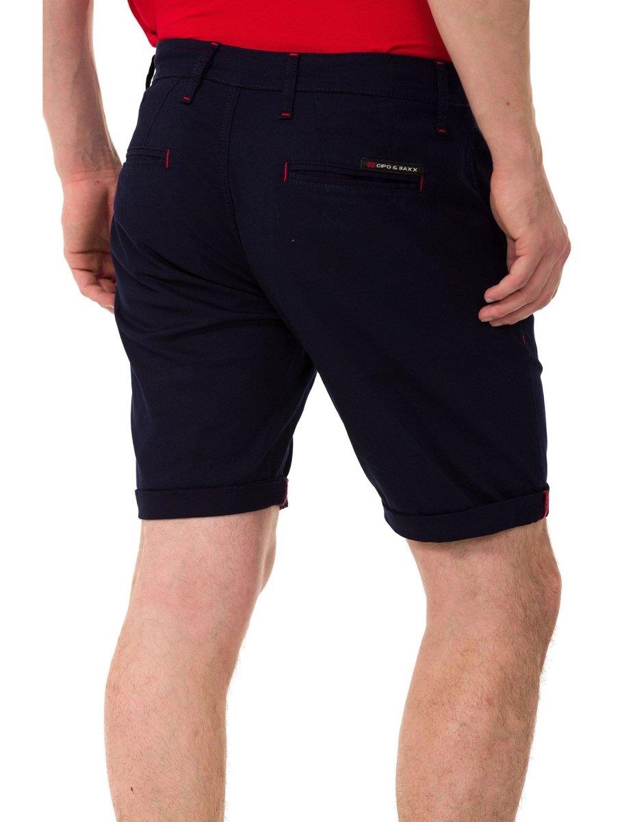 CK272 Men's Basic Linen Capri Shorts Relaxed Fit Summer Bermuda
