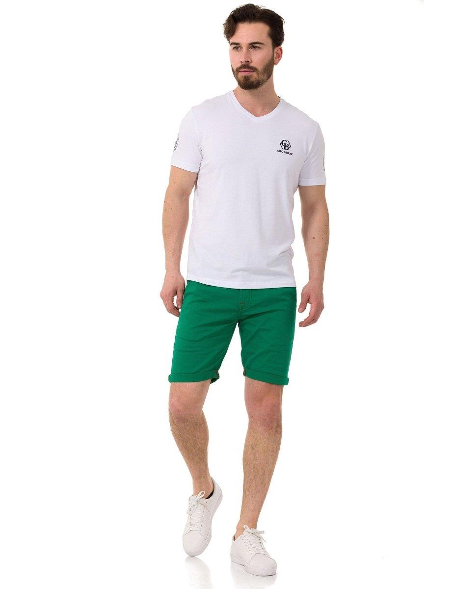 CK272 Men's Basic Linen Capri Shorts Relaxed Fit Summer Bermuda